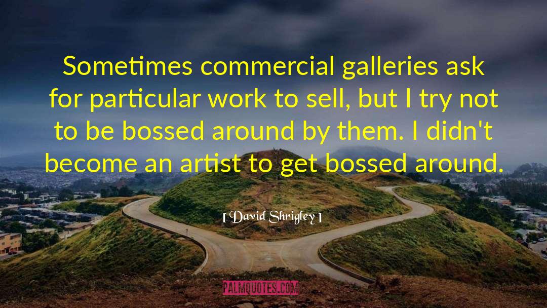 David Shrigley Quotes: Sometimes commercial galleries ask for