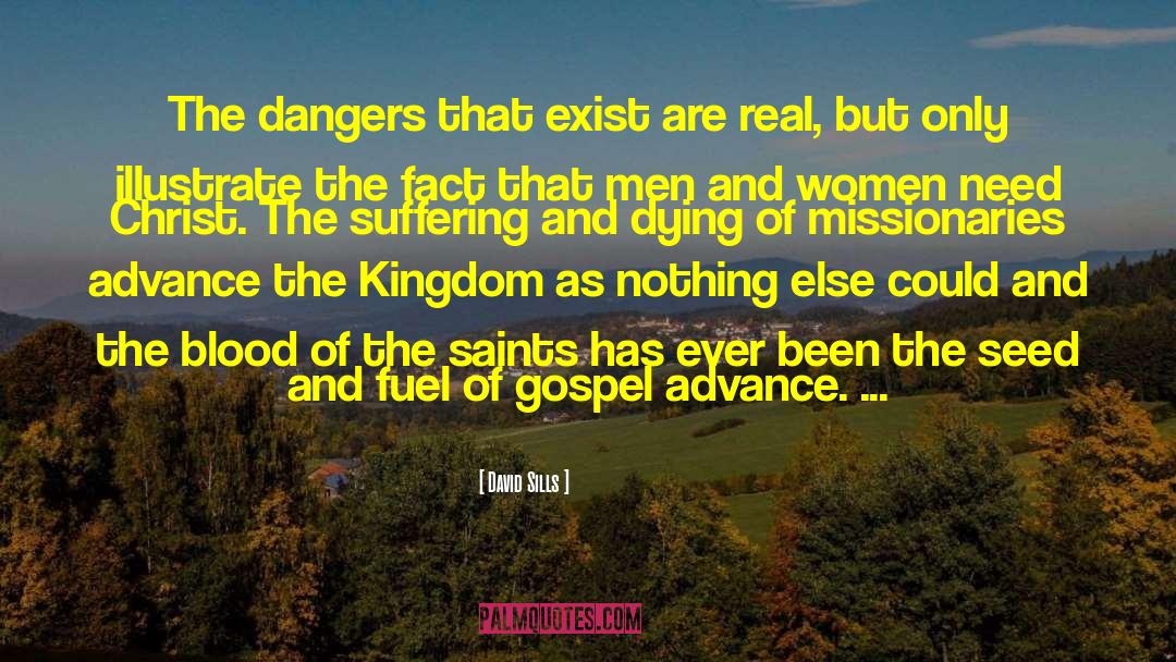 David Sills Quotes: The dangers that exist are