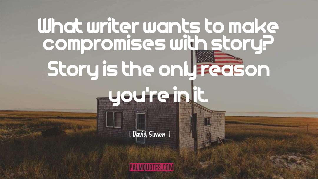 David Simon Quotes: What writer wants to make