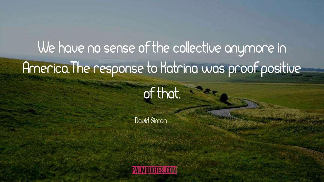 David Simon Quotes: We have no sense of