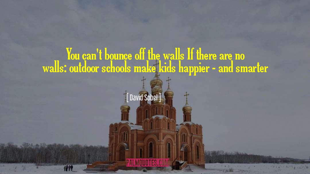 David Sobel Quotes: You can't bounce off the