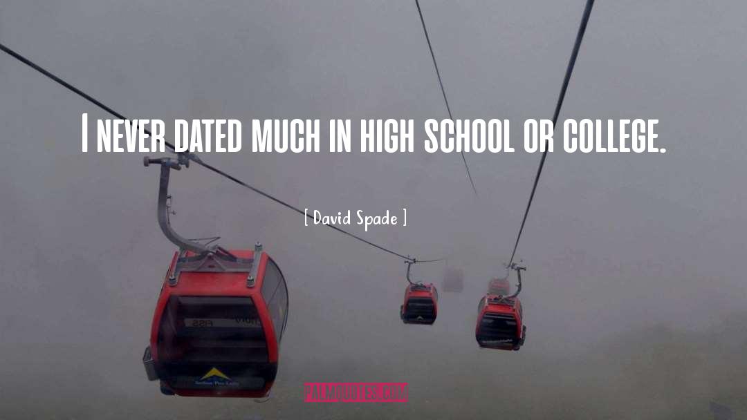 David Spade Quotes: I never dated much in