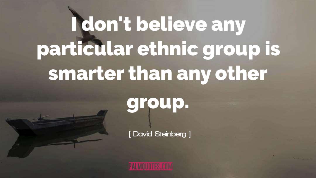 David Steinberg Quotes: I don't believe any particular