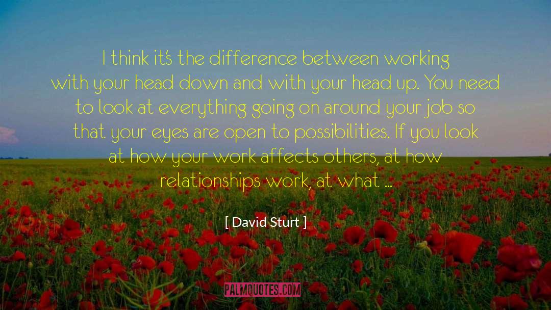 David Sturt Quotes: I think it's the difference