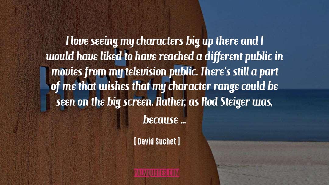 David Suchet Quotes: I love seeing my characters