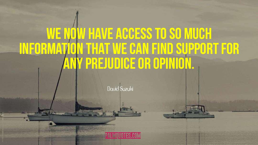 David Suzuki Quotes: We now have access to