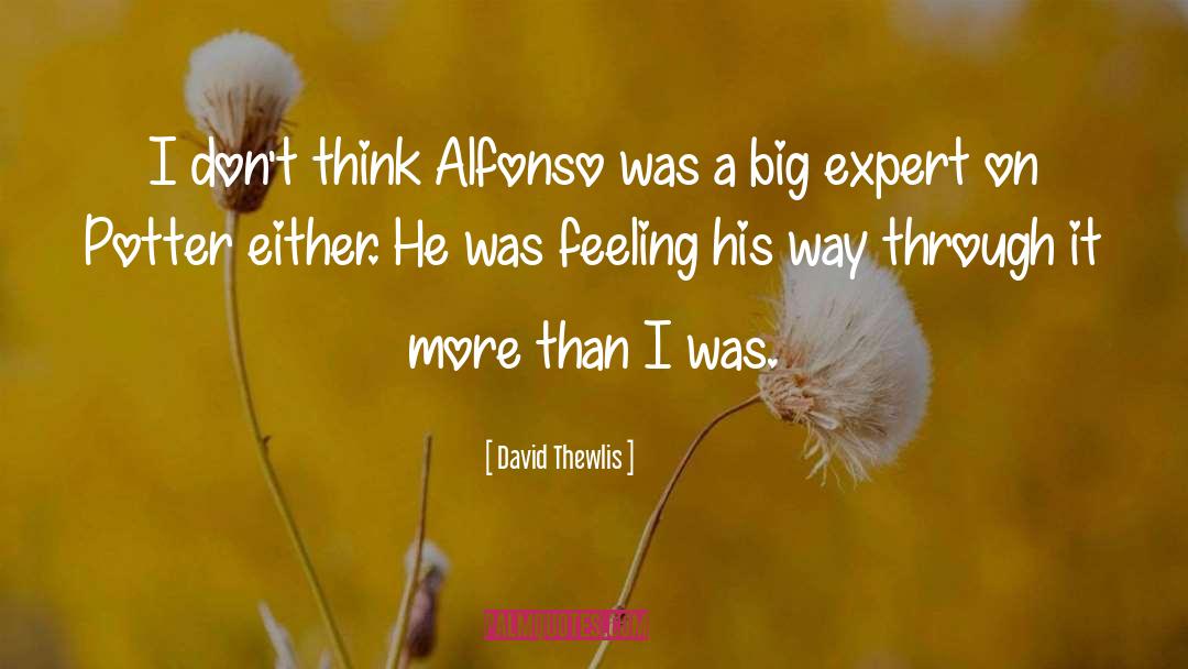 David Thewlis Quotes: I don't think Alfonso was