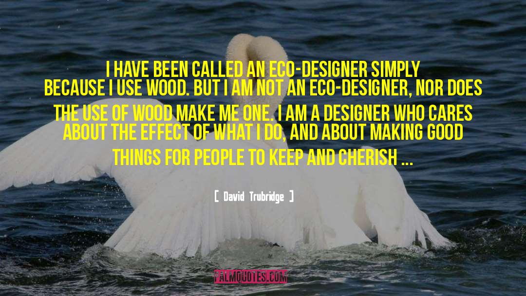 David Trubridge Quotes: I have been called an