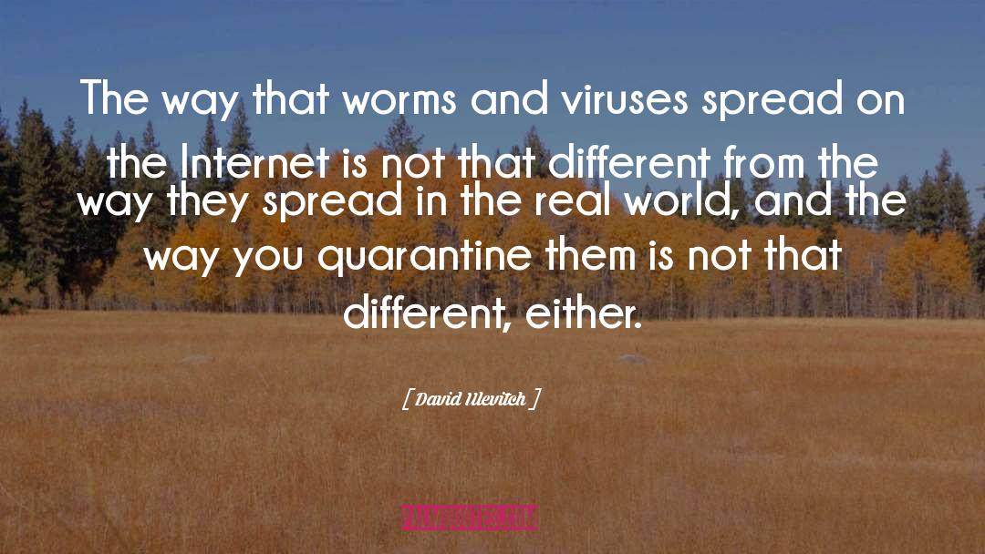 David Ulevitch Quotes: The way that worms and