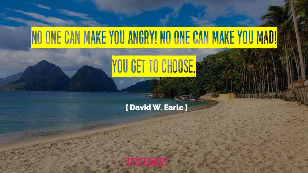 David W. Earle Quotes: No one can make you