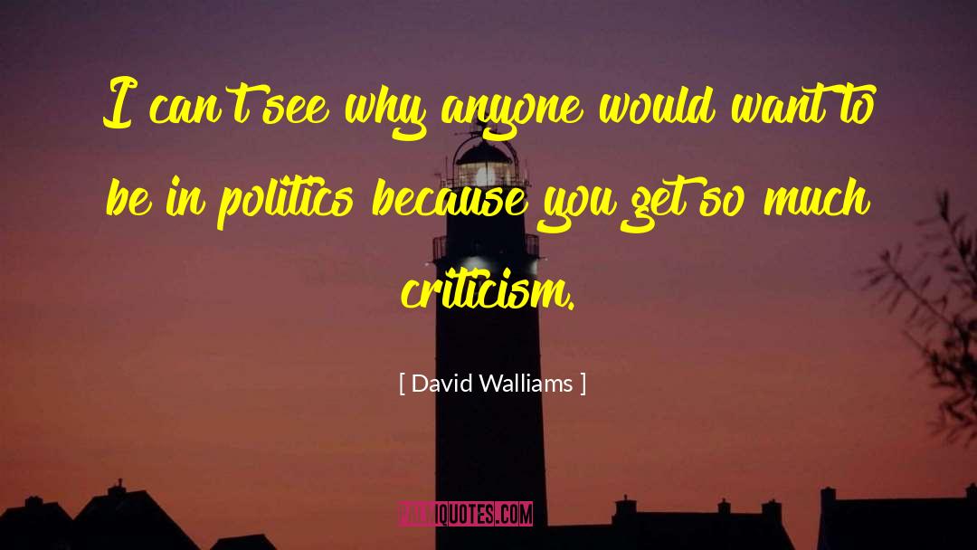 David Walliams Quotes: I can't see why anyone