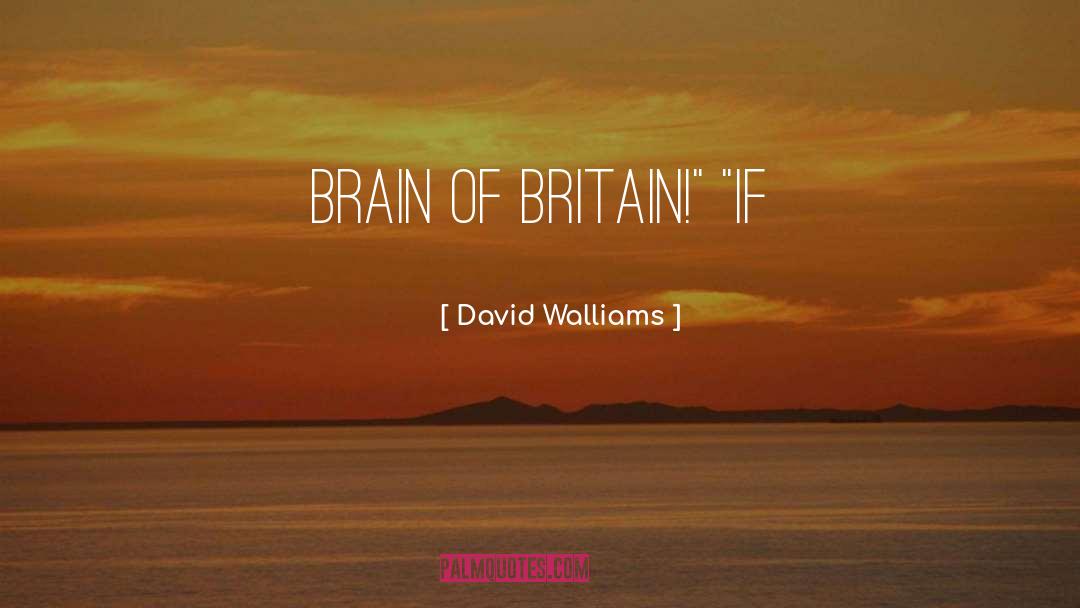 David Walliams Quotes: Brain of Britain!