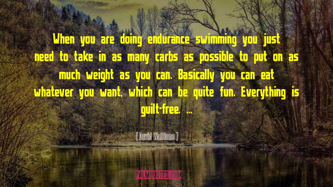 David Walliams Quotes: When you are doing endurance