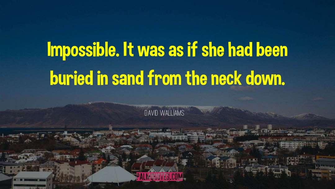 David Walliams Quotes: Impossible. It was as if