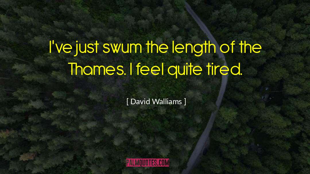 David Walliams Quotes: I've just swum the length