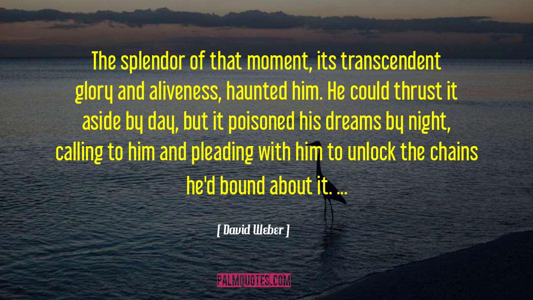 David Weber Quotes: The splendor of that moment,