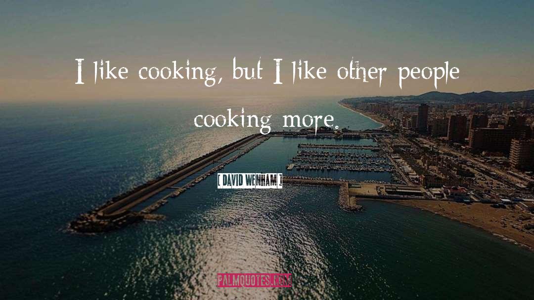 David Wenham Quotes: I like cooking, but I