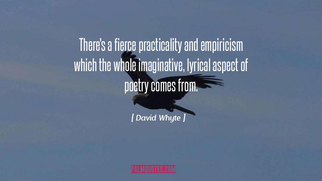 David Whyte Quotes: There's a fierce practicality and