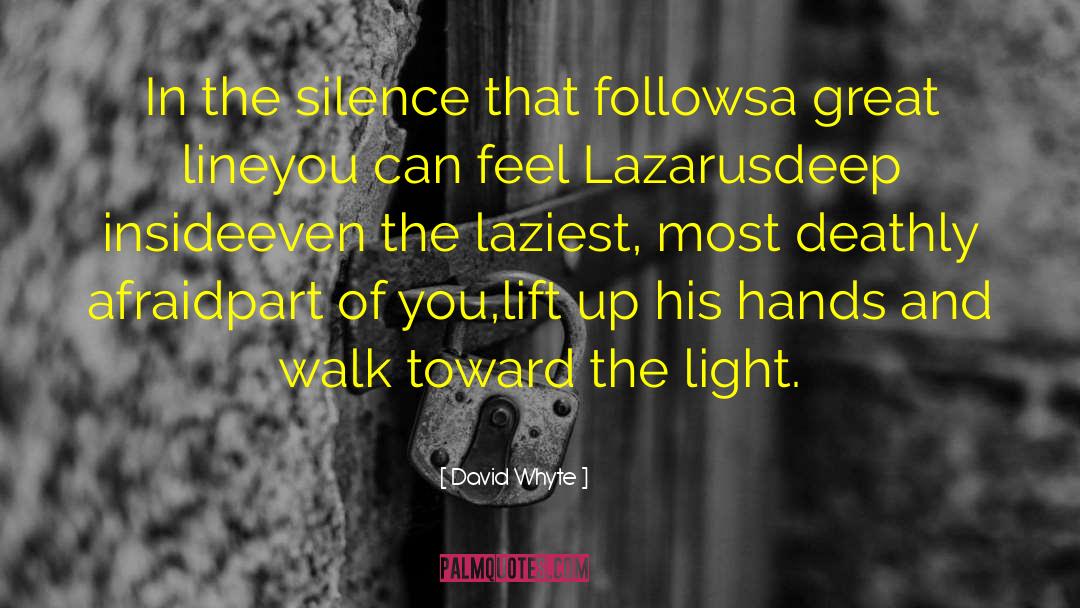 David Whyte Quotes: In the silence that follows<br