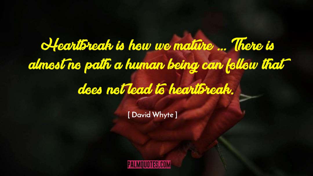 David Whyte Quotes: Heartbreak is how we mature