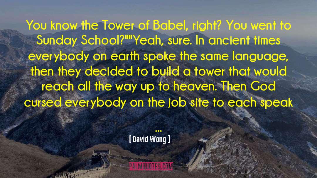 David Wong Quotes: You know the Tower of