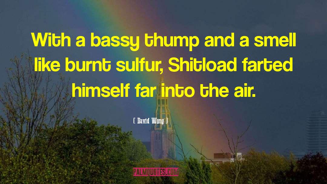 David Wong Quotes: With a bassy thump and