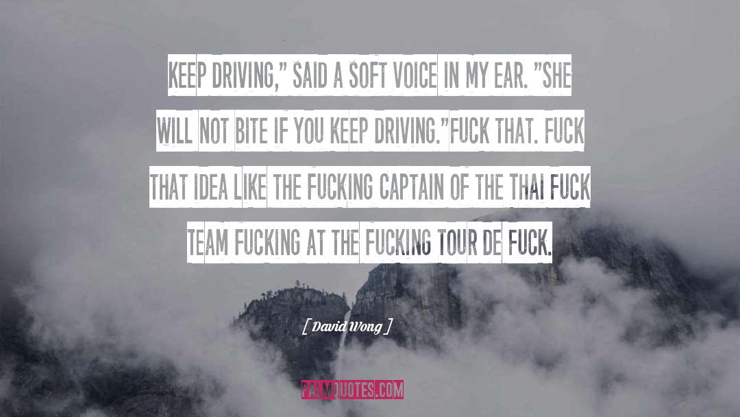 David Wong Quotes: Keep driving,