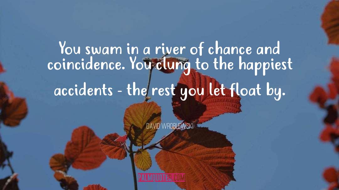 David Wroblewski Quotes: You swam in a river