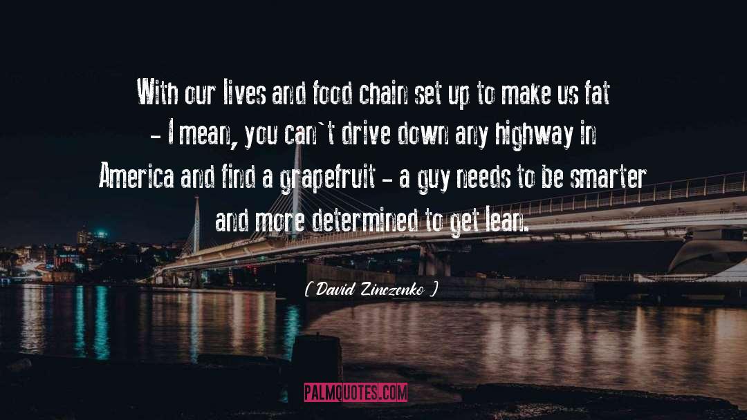 David Zinczenko Quotes: With our lives and food