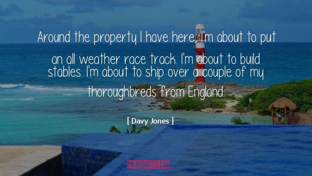 Davy Jones Quotes: Around the property I have