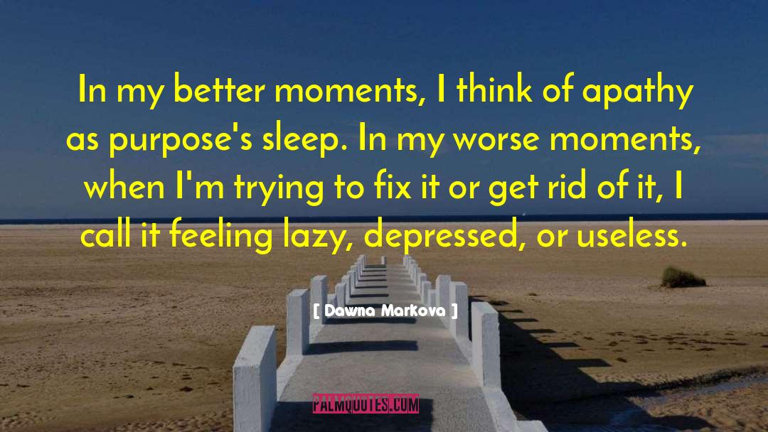 Dawna Markova Quotes: In my better moments, I