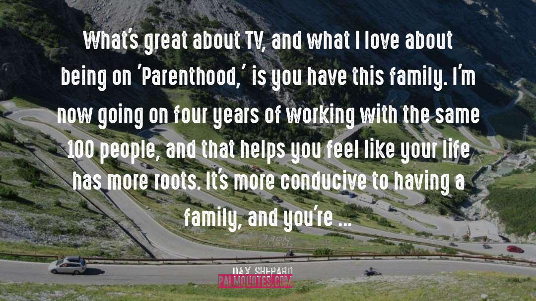 Dax Shepard Quotes: What's great about TV, and