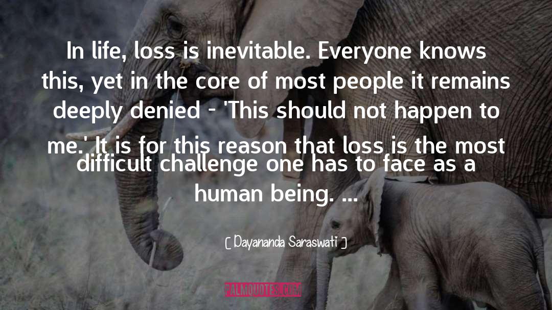 Dayananda Saraswati Quotes: In life, loss is inevitable.