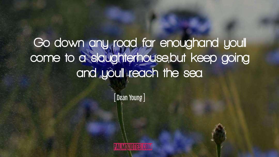 Dean Young Quotes: Go down any road far