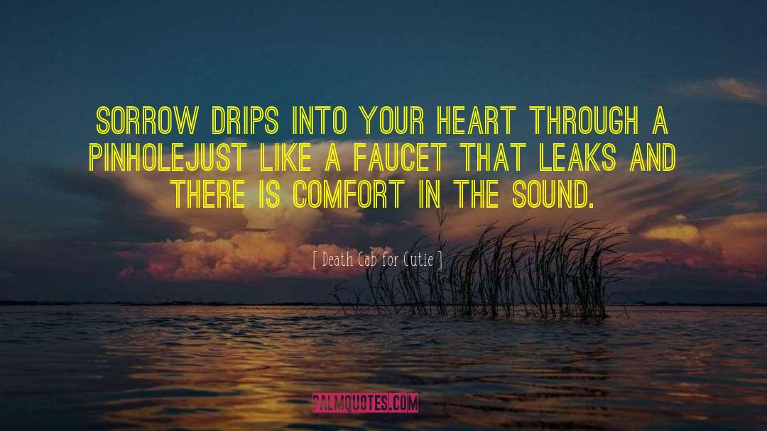 Death Cab For Cutie Quotes: Sorrow drips into your heart
