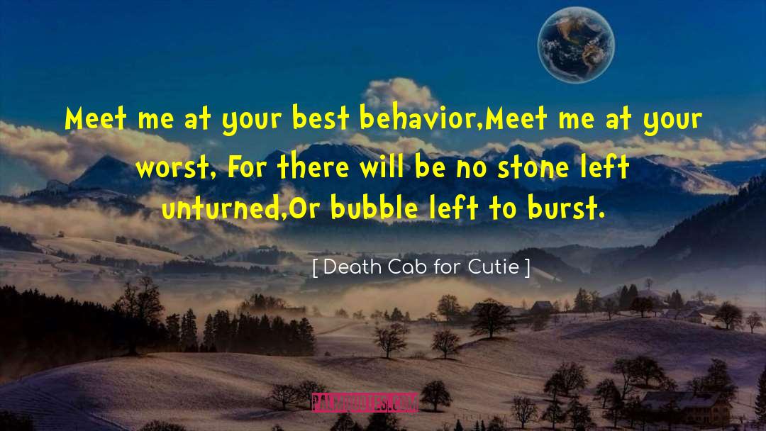 Death Cab For Cutie Quotes: Meet me at your best