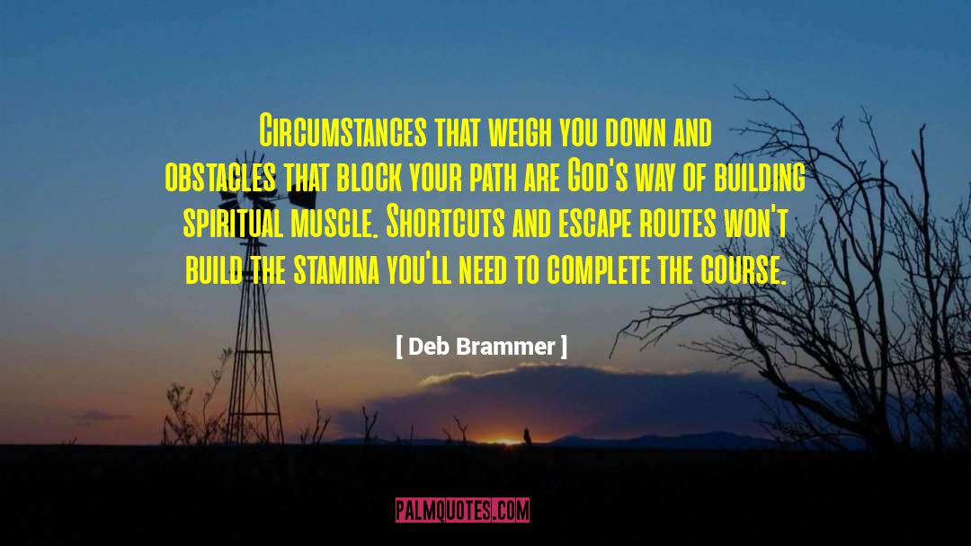 Deb Brammer Quotes: Circumstances that weigh you down