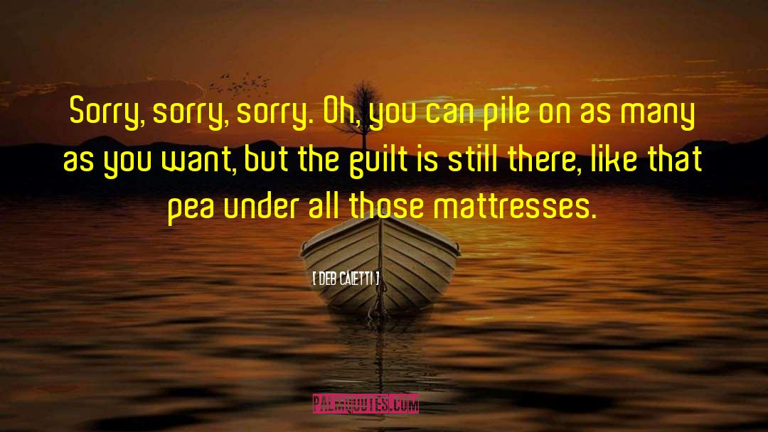 Deb Caletti Quotes: Sorry, sorry, sorry. Oh, you