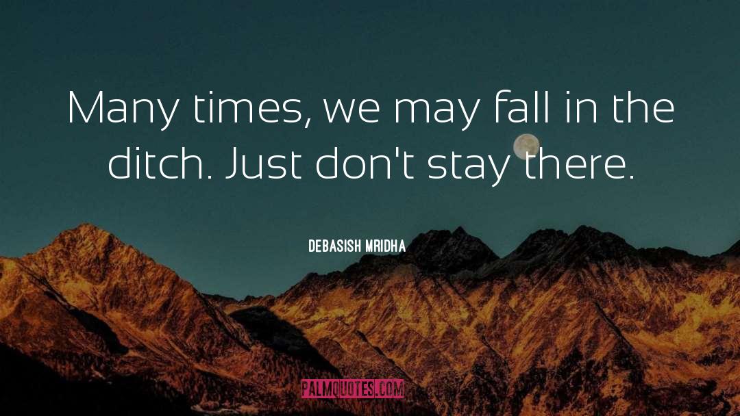 Debasish Mridha Quotes: Many times, we may fall