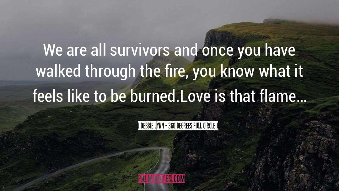 Debbie Lynn - 360 Degrees Full Circle Quotes: We are all survivors and