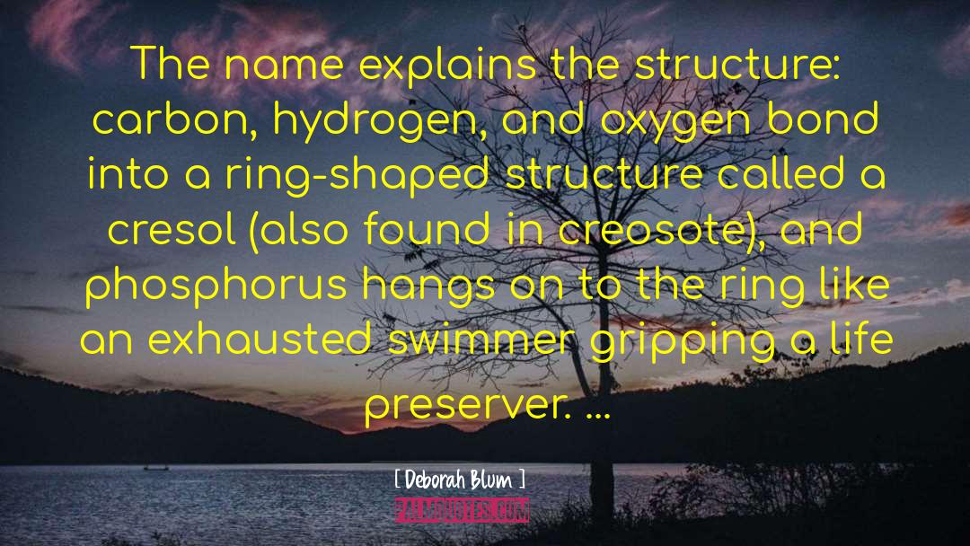 Deborah Blum Quotes: The name explains the structure: