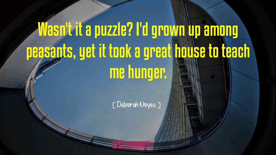 Deborah Noyes Quotes: Wasn't it a puzzle? I'd