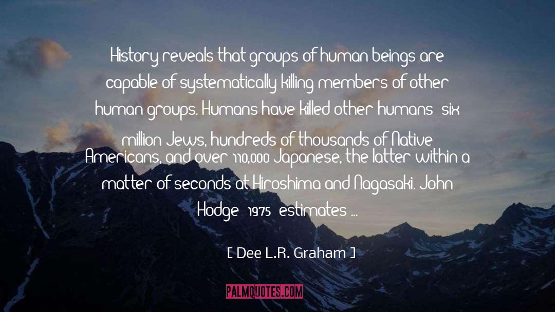 Dee L.R. Graham Quotes: History reveals that groups of