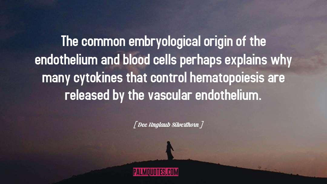 Dee Unglaub Silverthorn Quotes: The common embryological origin of