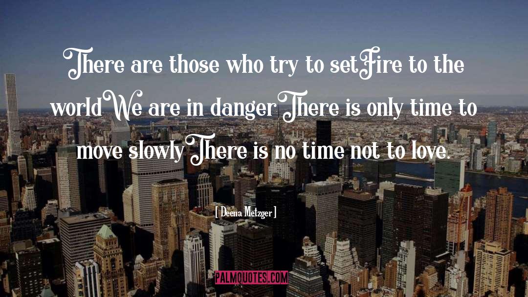 Deena Metzger Quotes: There are those who try