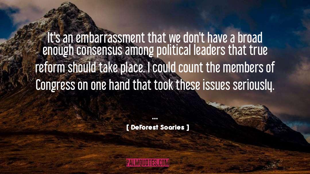 DeForest Soaries Quotes: It's an embarrassment that we