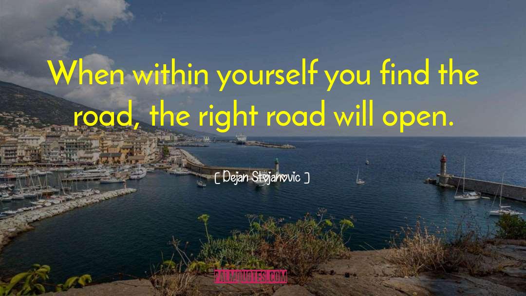 Dejan Stojanovic Quotes: When within yourself you find