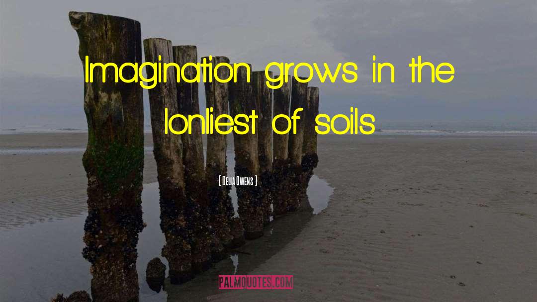 Delia Owens Quotes: Imagination grows in the lonliest