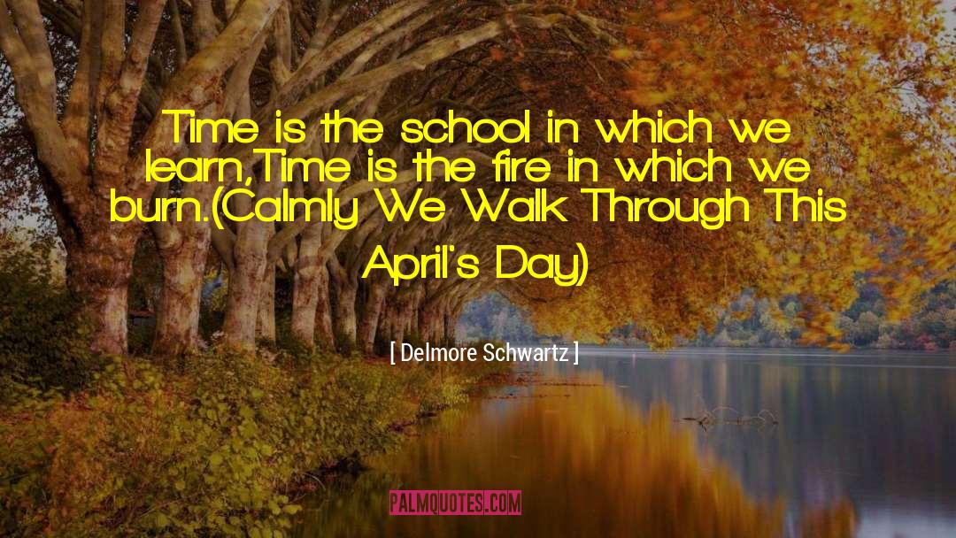 Delmore Schwartz Quotes: Time is the school in