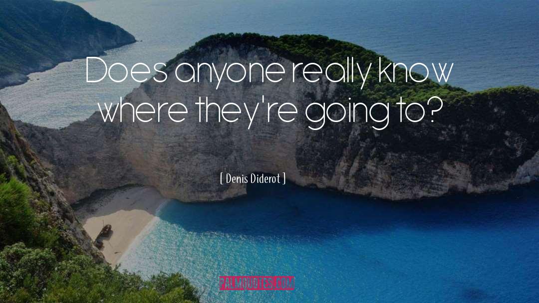 Denis Diderot Quotes: Does anyone really know where